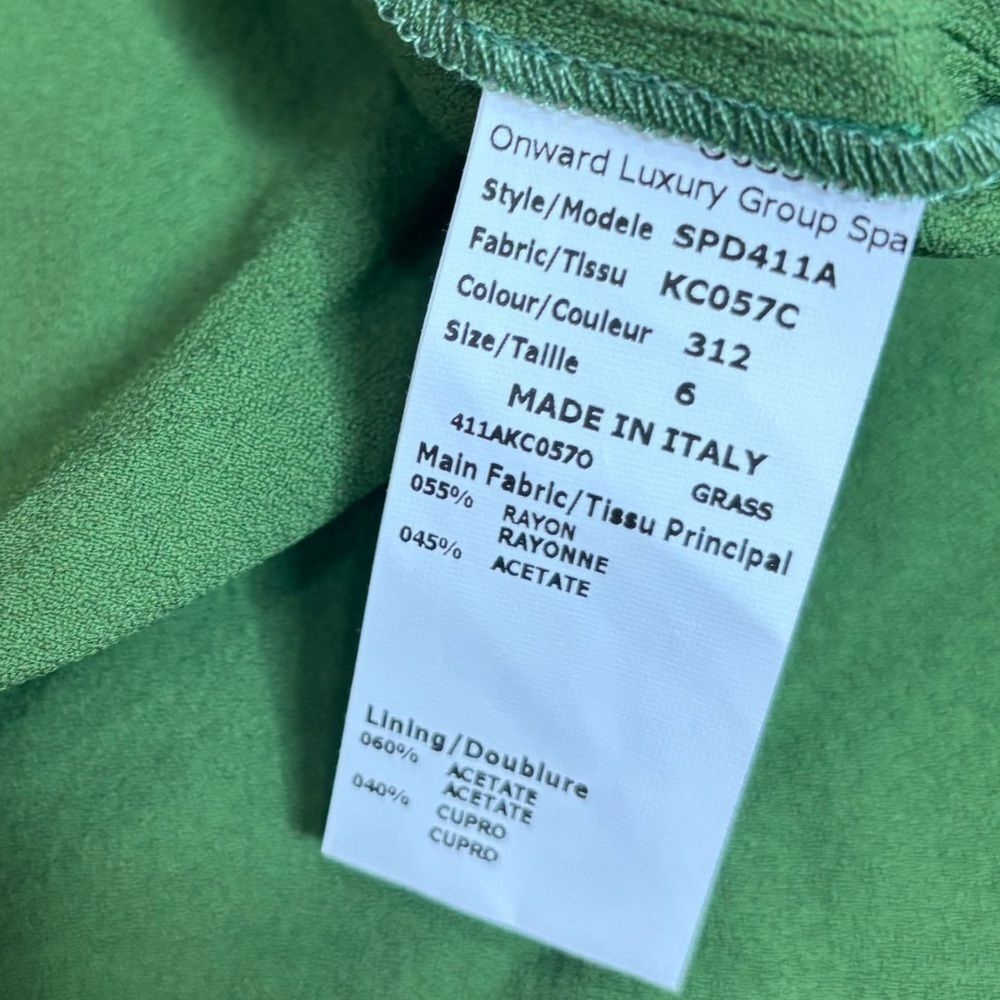 Michael Kors made in Italy Grass Green Sleeveless Mini Dress Classic size 6 - Picture 6 of 8